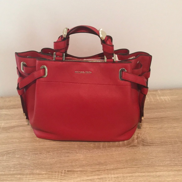 MICHAEL Michael Kors Handbags - Michael Michael Kors Greta large leather satchel. NWT.